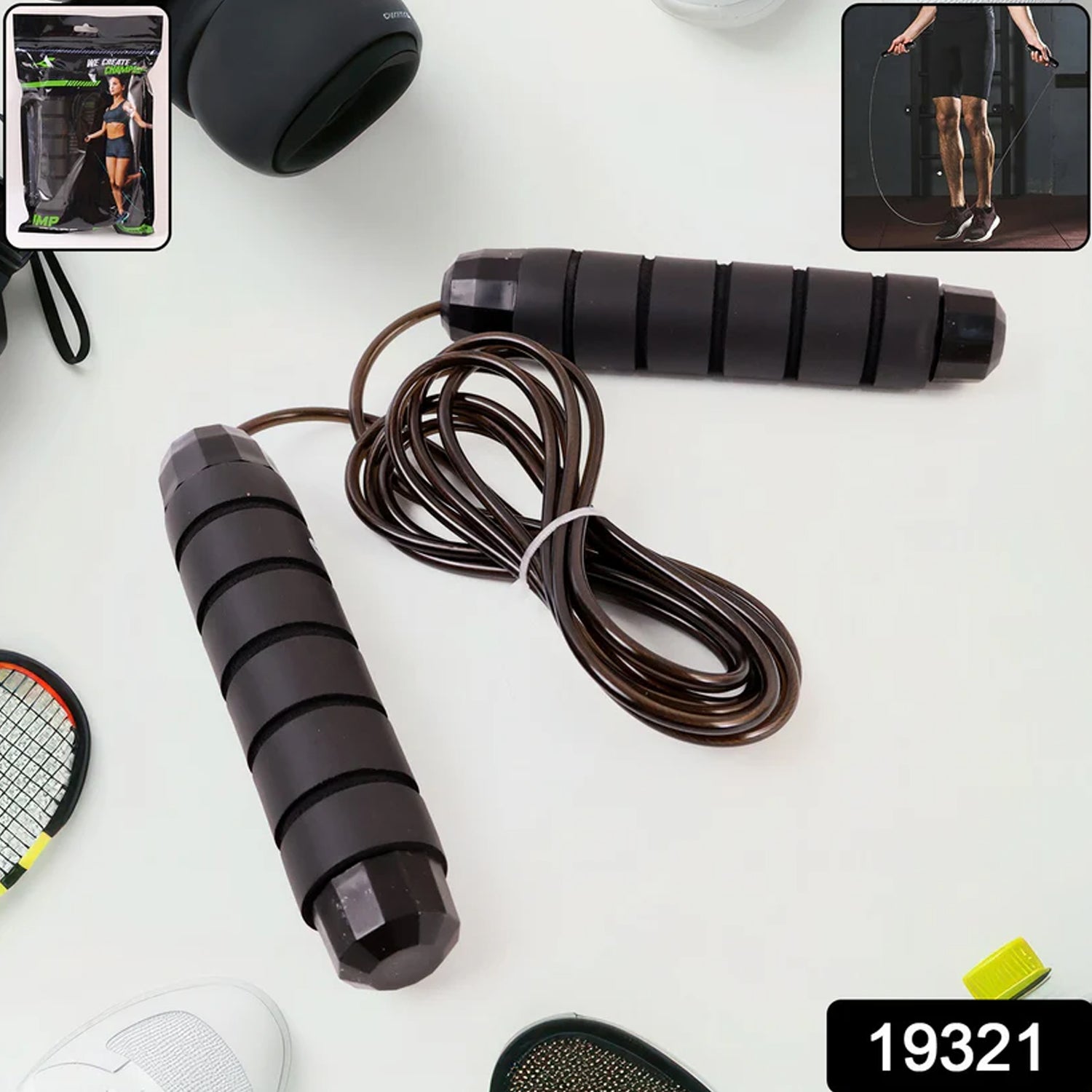 High-Speed Skipping Rope with Foam Padded Handles (1 Pc) High-Speed Skipping Rope with Foam Padded Handles (1 Pc)